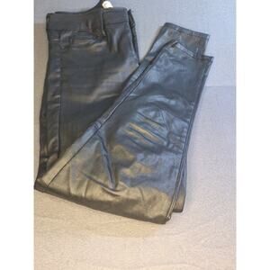 Social Standard by Sanctuary Ladies Skinny Ankle Jeans Faux Leather Size 4